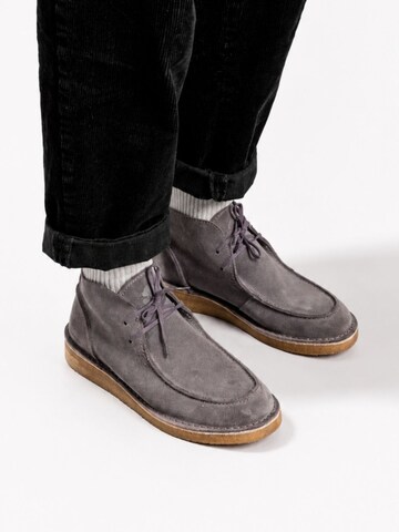 Bottes à lacets 'Ewaldi Suede Boot' oswen en gris