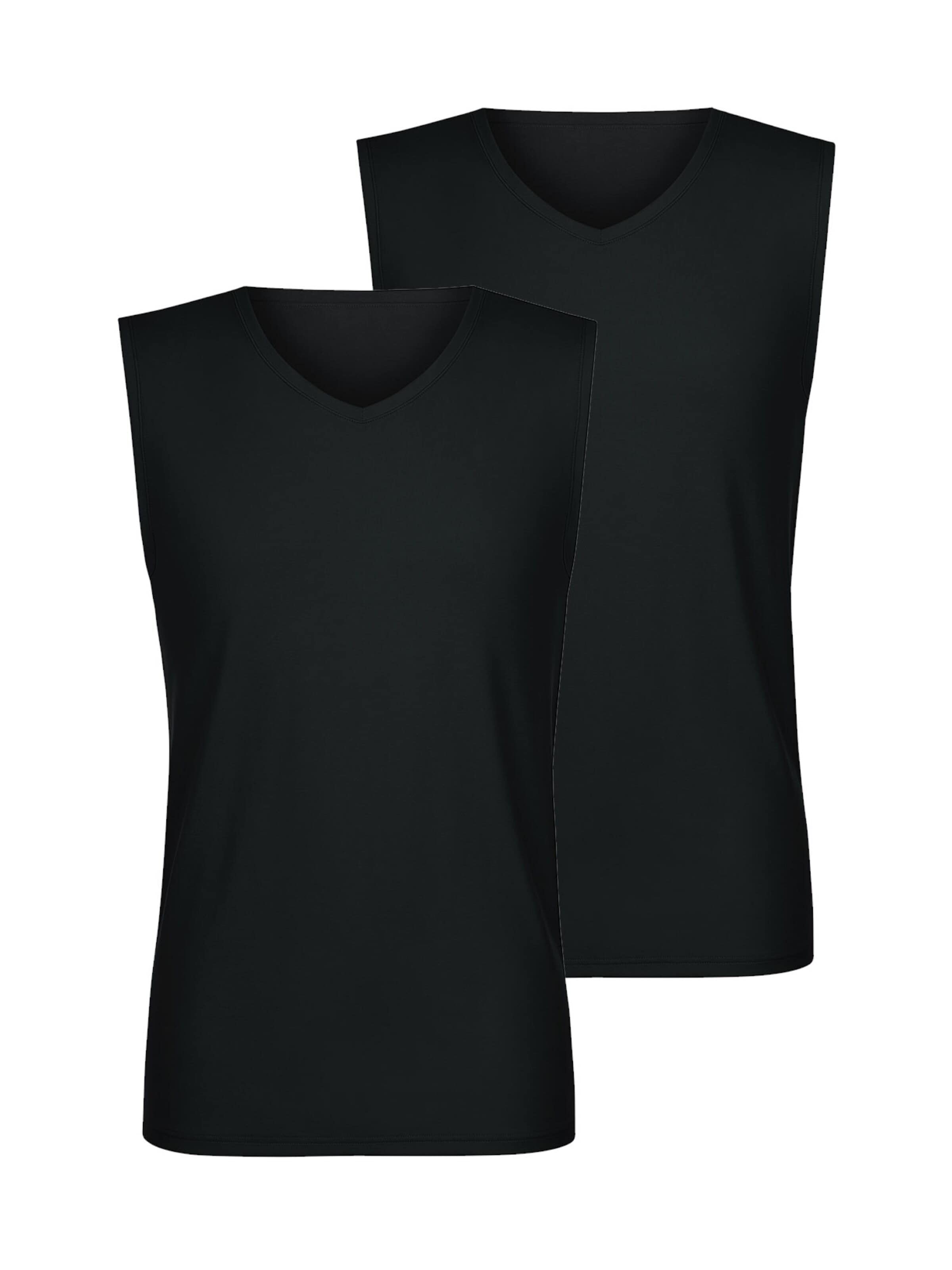 Lisca Undershirt 'Odysseus' in Black: front