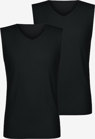 Lisca Undershirt 'Odysseus' in Black: front