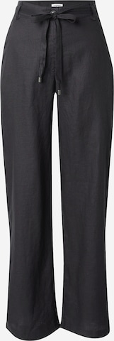 ESPRIT Szeroka nogawka Spodnie w kolorze czarny: przód