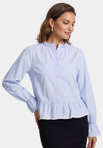 faina - Blusa en azul: frente