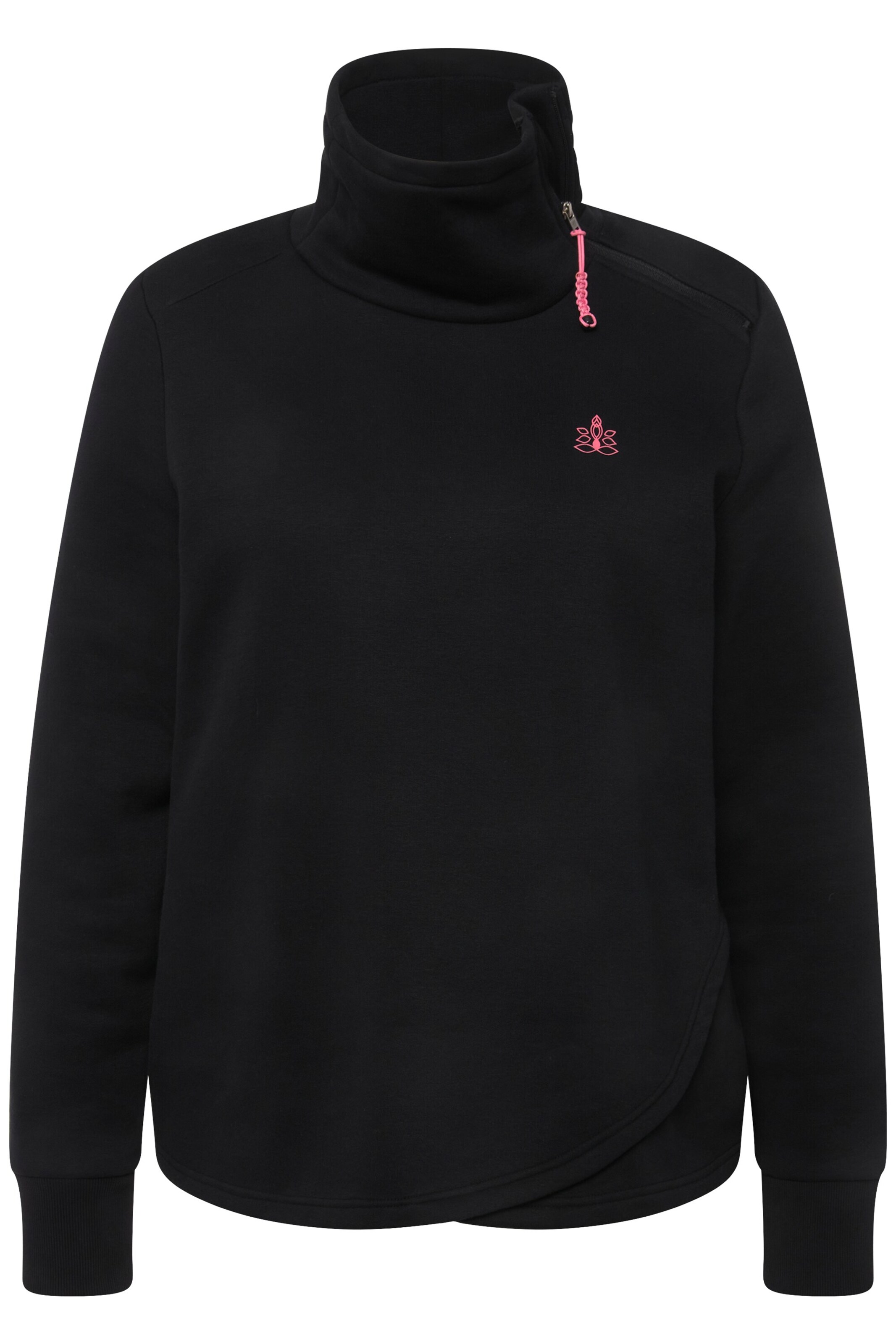 Ulla Popken Sweatshirt in Schwarz: Vorderseite