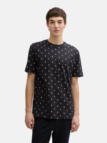 TOM TAILOR DENIM Shirt in Zwart: voorkant