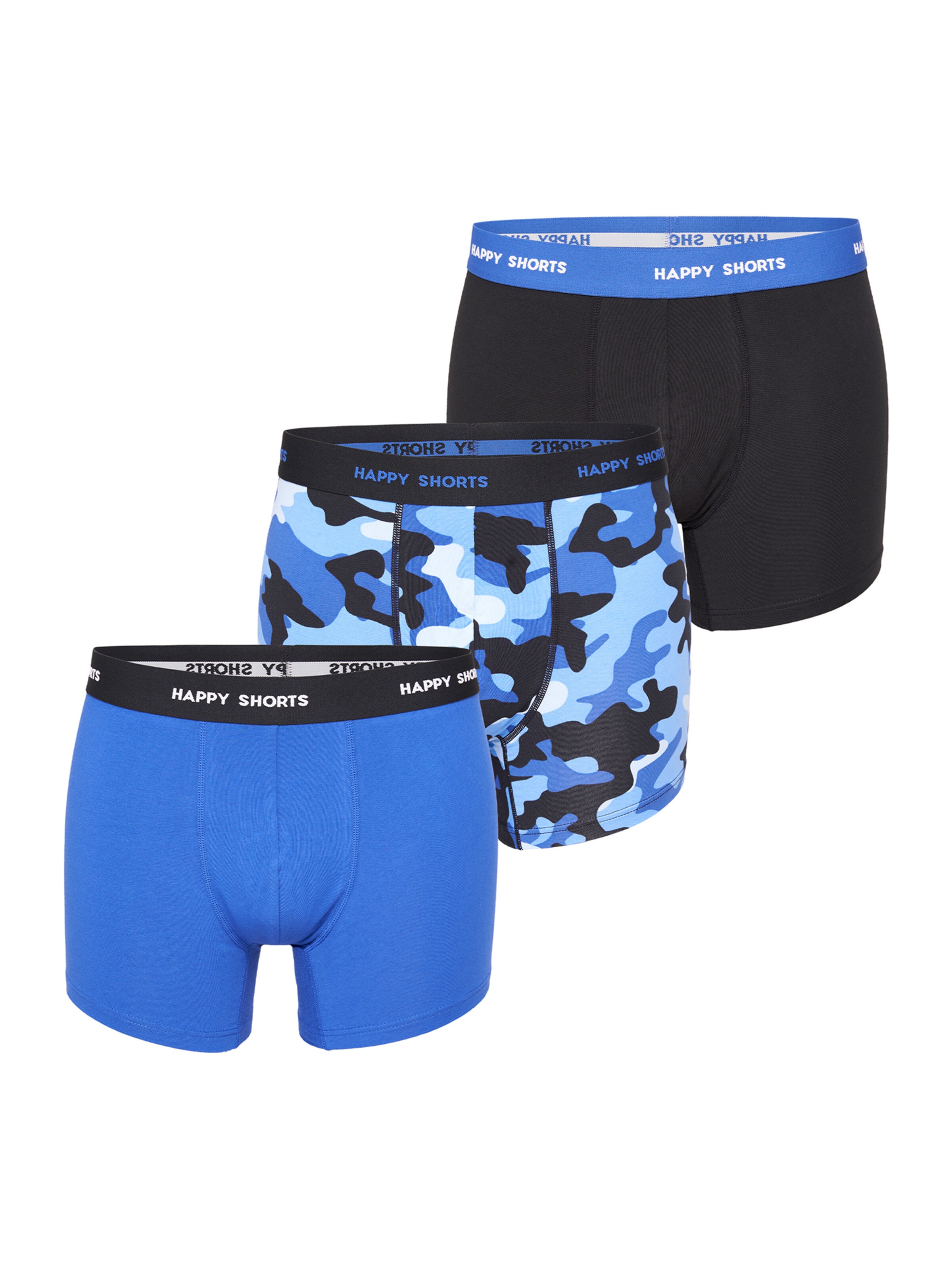 Happy Shorts - Calzoncillo boxer en azul: frente