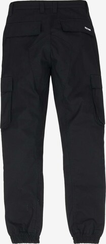 DOLLY NOIRE Tapered Cargo Pants in Black