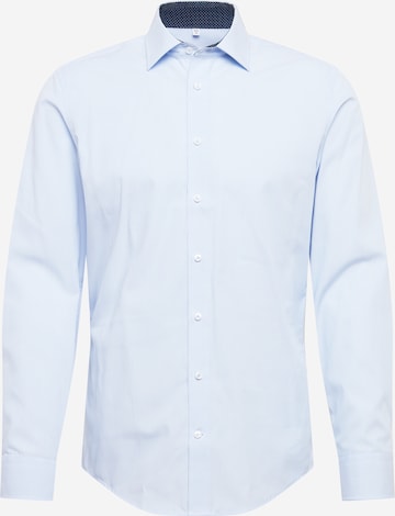 Coupe slim Chemise business SEIDENSTICKER en bleu : devant