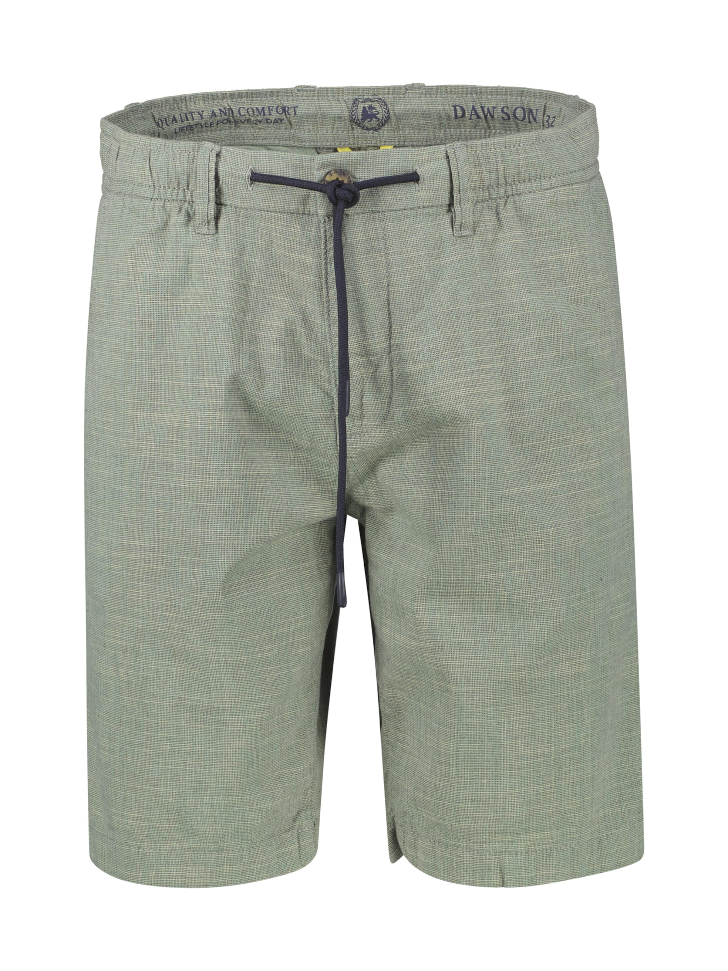 LERROS Sommerliche Chino-Shorts aus reiner Baumwolle mit Tunnelzug in Grün: Vorderseite