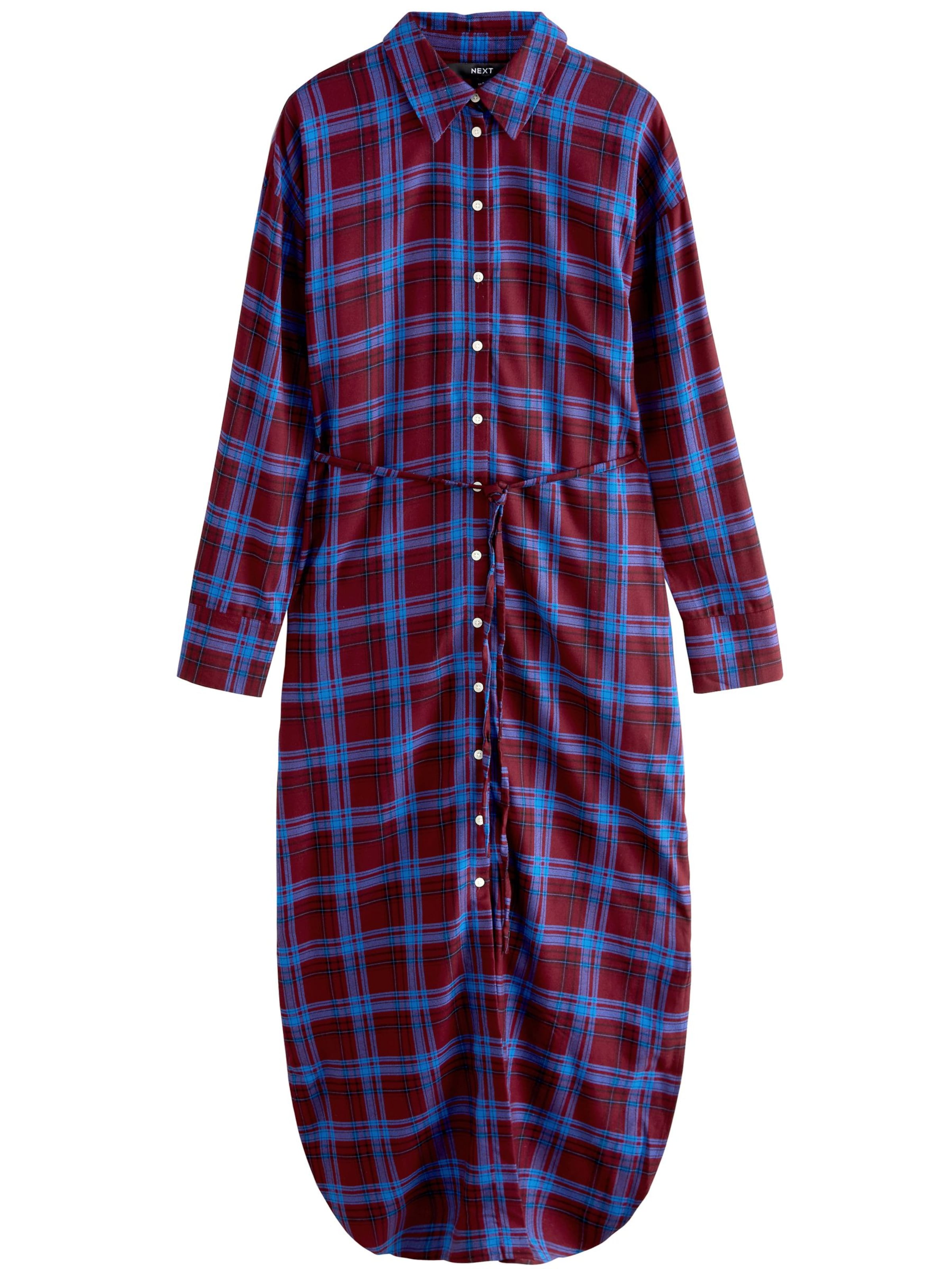 Next Košeľové šaty - Červená: predná strana