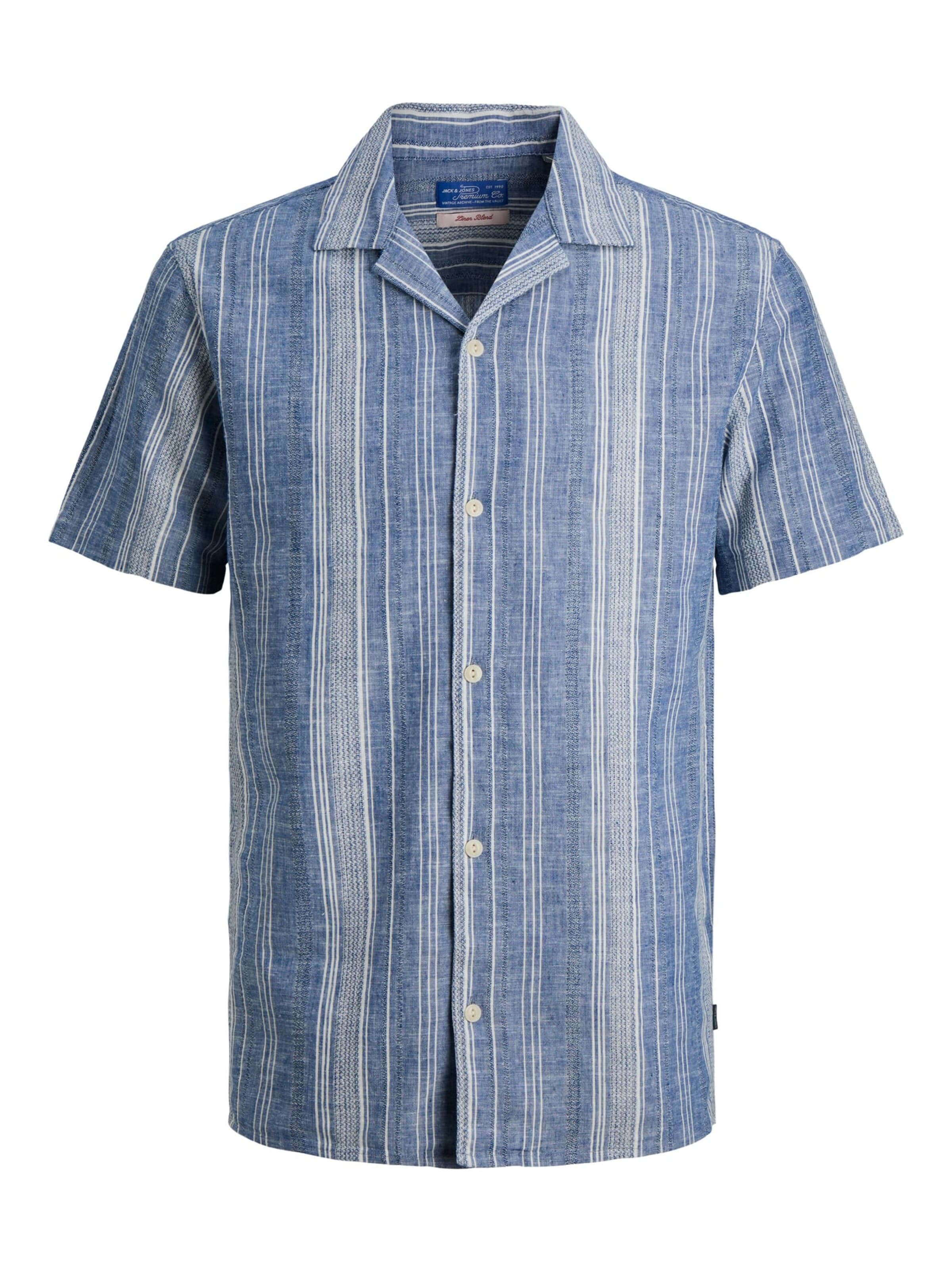 JACK & JONES Button Up Shirt 'Blusummer' in XL in Blue, Item view