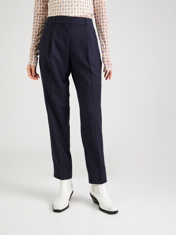 Weekend Max Mara Regular Pleated Pants 'FRECCIA' in Blue: front