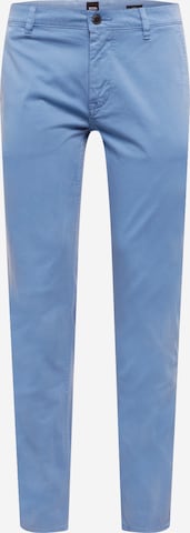 BOSS Orange Liibuv Chino-püksid, värv sinine: eest vaates
