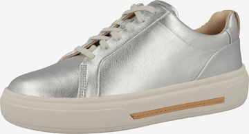 Baskets basses 'Hollyhock Walk' CLARKS en argent : devant