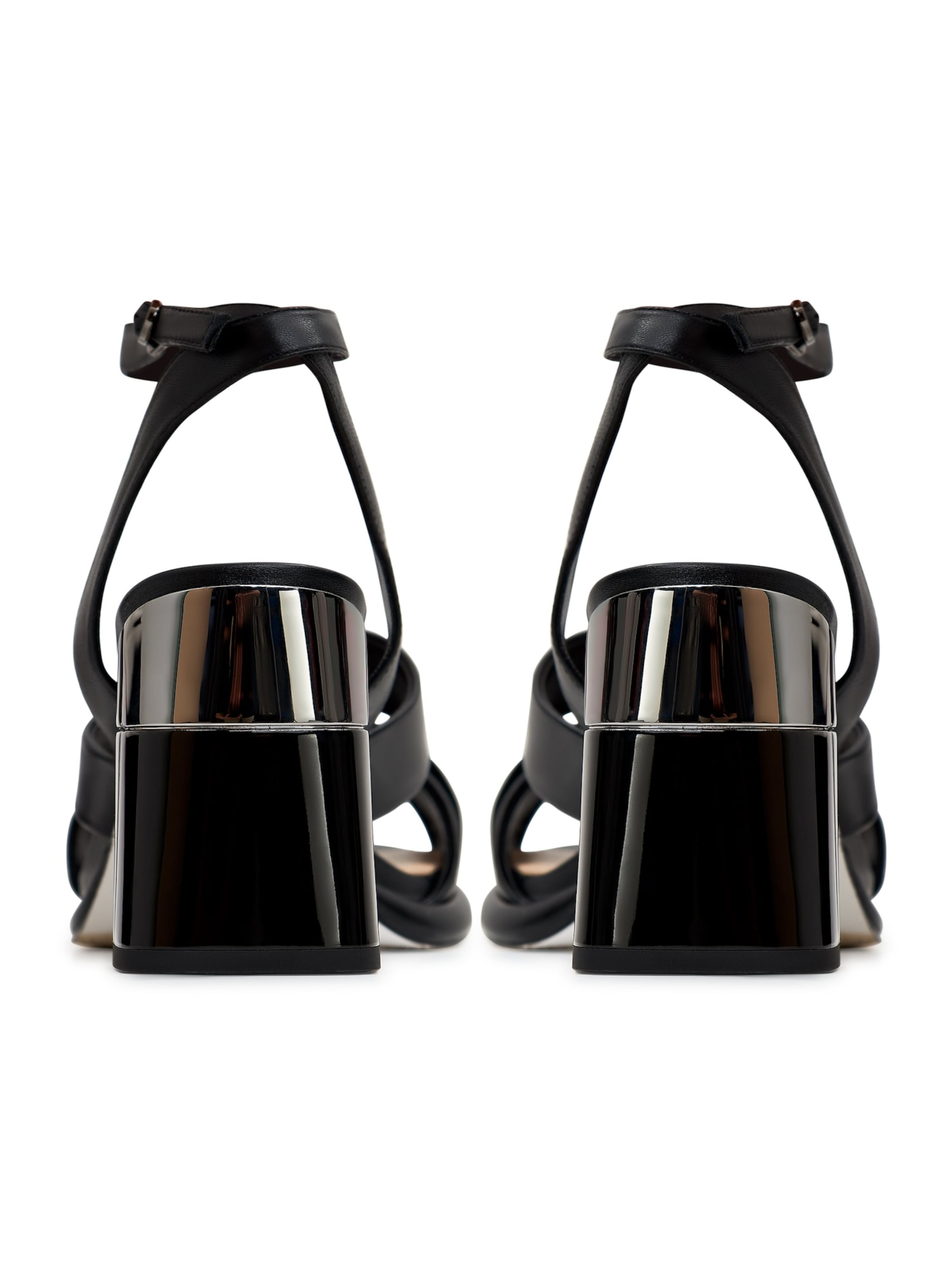 CESARE GASPARI Strap sandal in Black