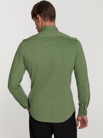 Shiwi Slim Fit Риза 'Pablo' в зелено