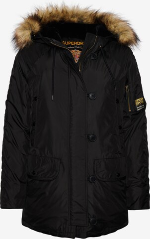 Parka d’hiver 'MA1' Superdry en noir : devant