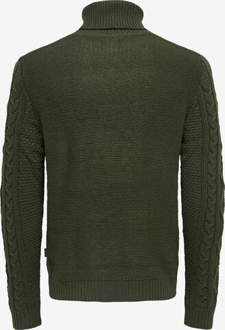 Only & Sons - Pullover 'Rigge' em verde