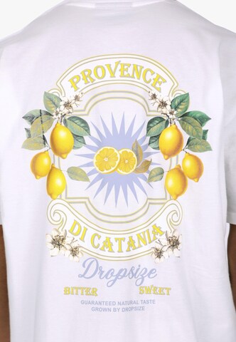 Dropsize T-Shirt 'Citrus' in Weiß