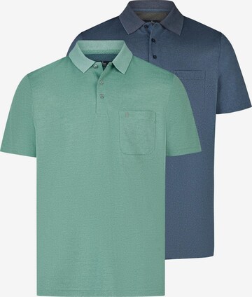 Ragman Shirt 'Basic' in Green: front