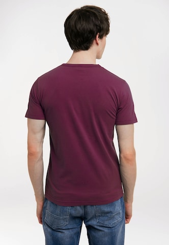 LOGOSHIRT T-Shirt 'Sesamstrasse - Ernie & Bert' in Lila