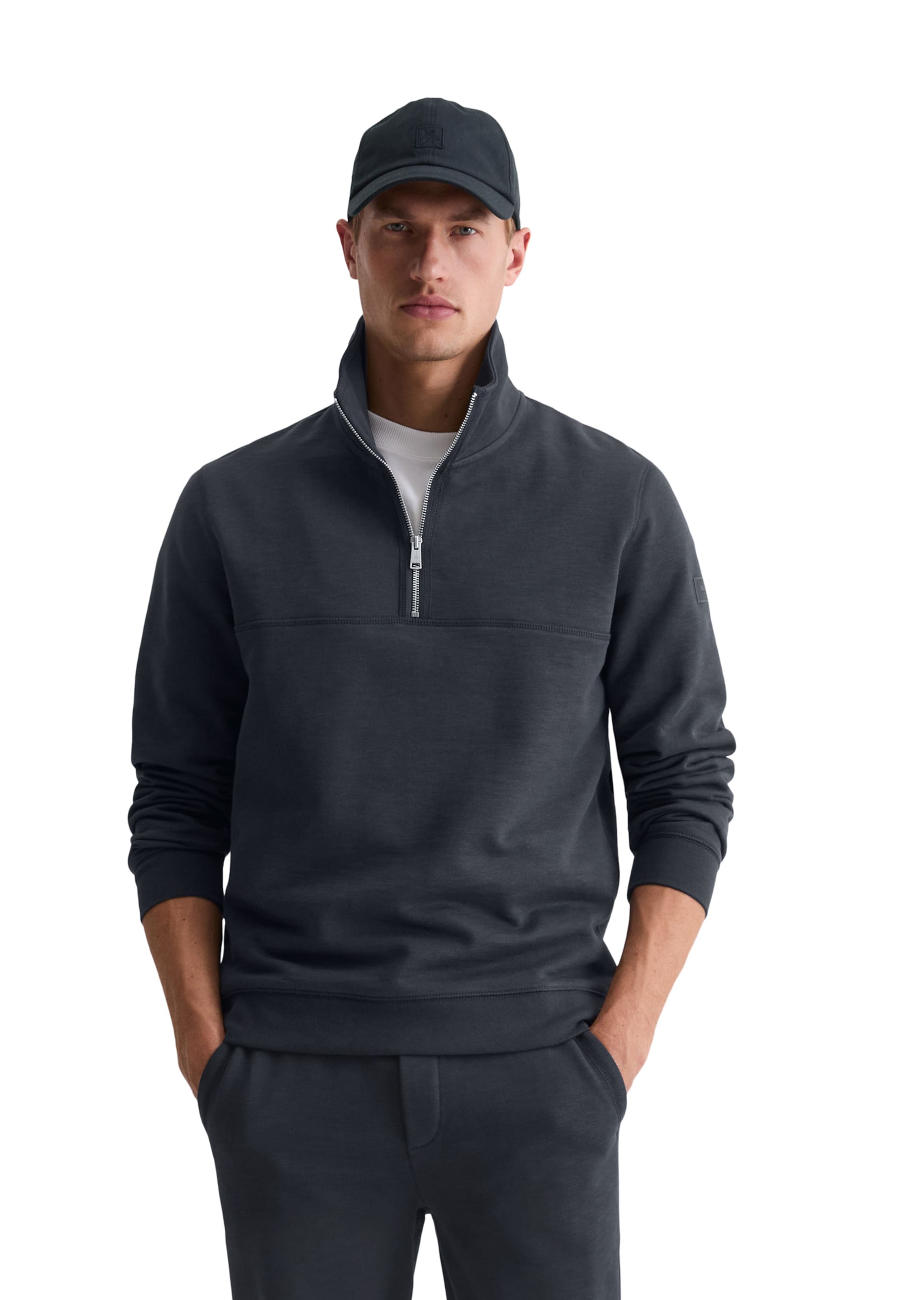 Marc O'Polo Sweatshirt in Blue: front
