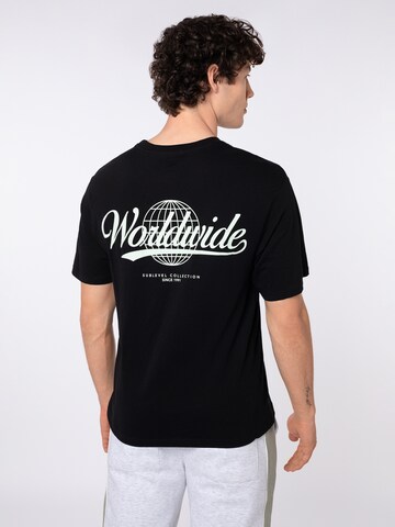 Sublevel Shirt 'Worldwide' in Black