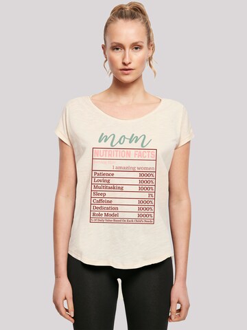 T-shirt F4NT4STIC en beige : devant