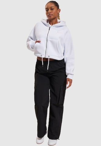 Karl Kani Zip-Up Hoodie in White