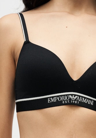 Emporio Armani Τρίγωνο Σουτιέν σε μαύρο