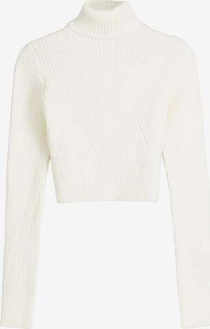 Bershka Sweater in White: front