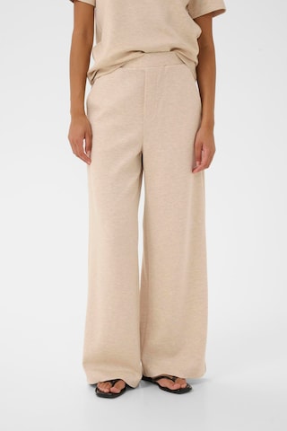 InWear Wide leg Pants 'Gincette' in Beige: front