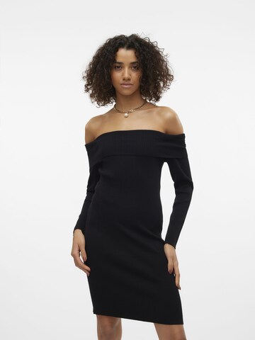 VERO MODA Gebreide jurk 'WILLOW' in Zwart: voorkant