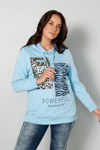 MIAMODA Sweatshirt in Blauw: voorkant