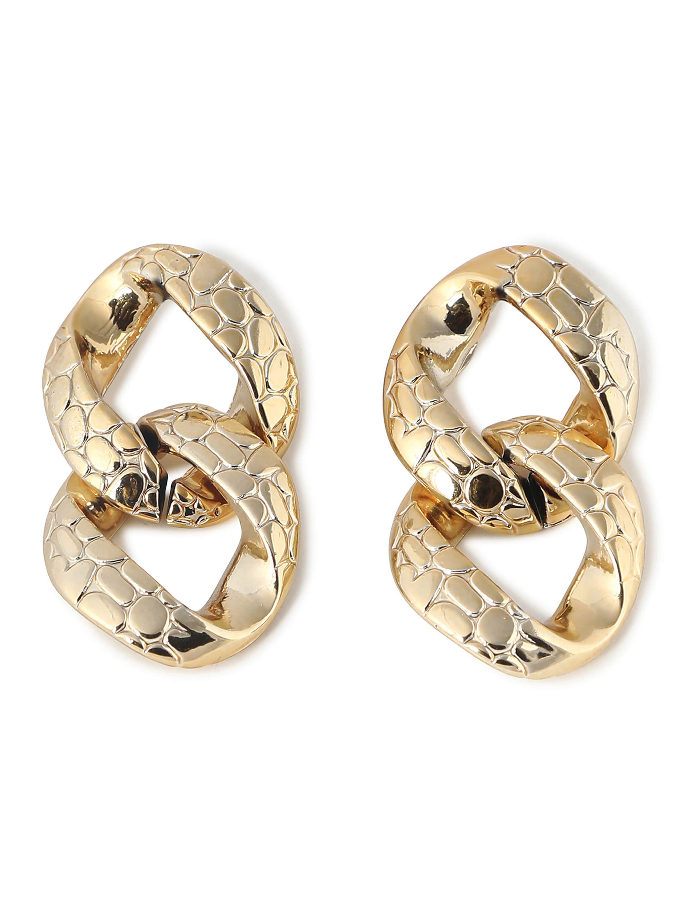 Boucles d'oreilles 'Mjudi' SOHI en or : devant