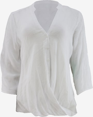 Apricot Blouse 'Slub Shimmer' in White: front