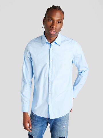 Coupe regular Chemise 'Relegant_6' BOSS en bleu : devant