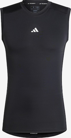 ADIDAS PERFORMANCE Functioneel shirt in Zwart: voorkant