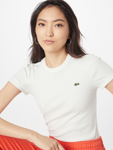 LACOSTE Tričko – bílá