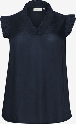 KAFFE CURVE Blouse 'Dahlie' in Blue: front