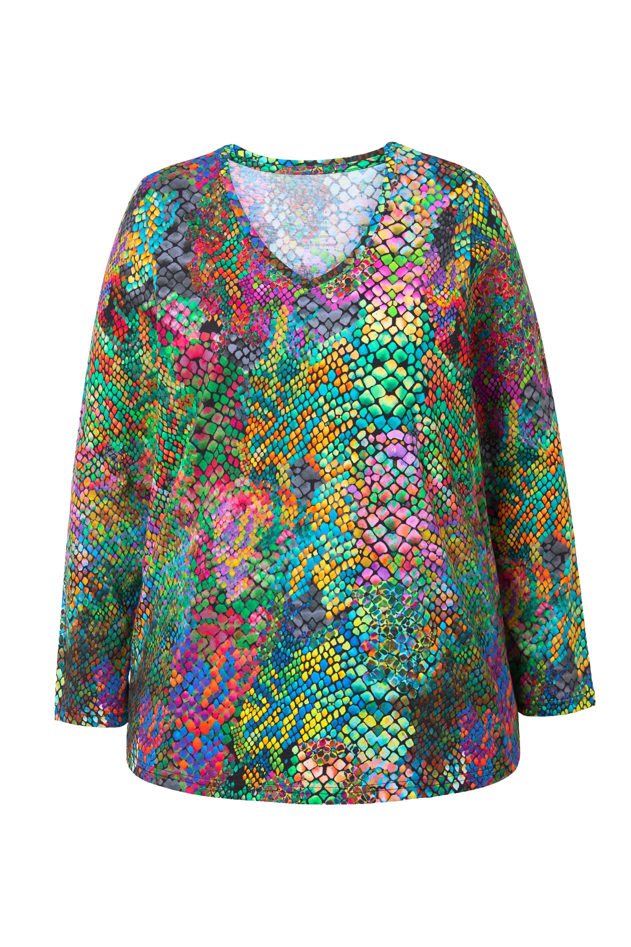 Ulla Popken Longshirt in Mischfarben: Vorderseite