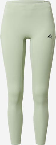 ADIDAS SPORTSWEAR - Skinny Pantalón deportivo 'Fast Impact' en verde: frente