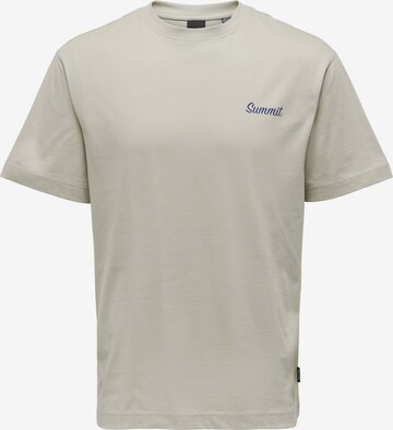 T-Shirt Only & Sons en gris : devant