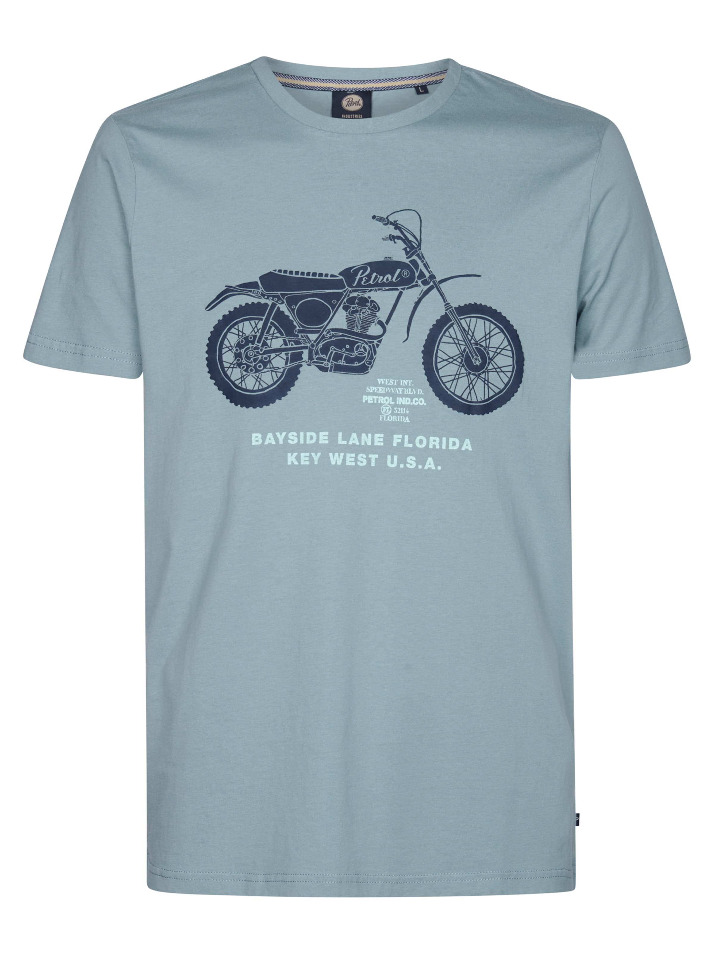 T-Shirt 'Manta' Petrol Industries en bleu : devant