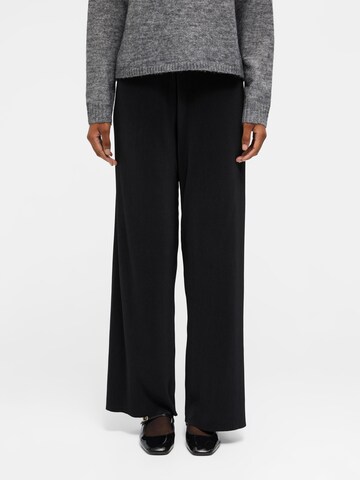 OBJECT Loose fit Trousers 'SHILA' in Black: front