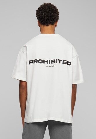 T-Shirt Prohibited en blanc