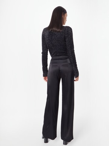 Wide leg Pantaloni con piega frontale di PATRIZIA PEPE in nero