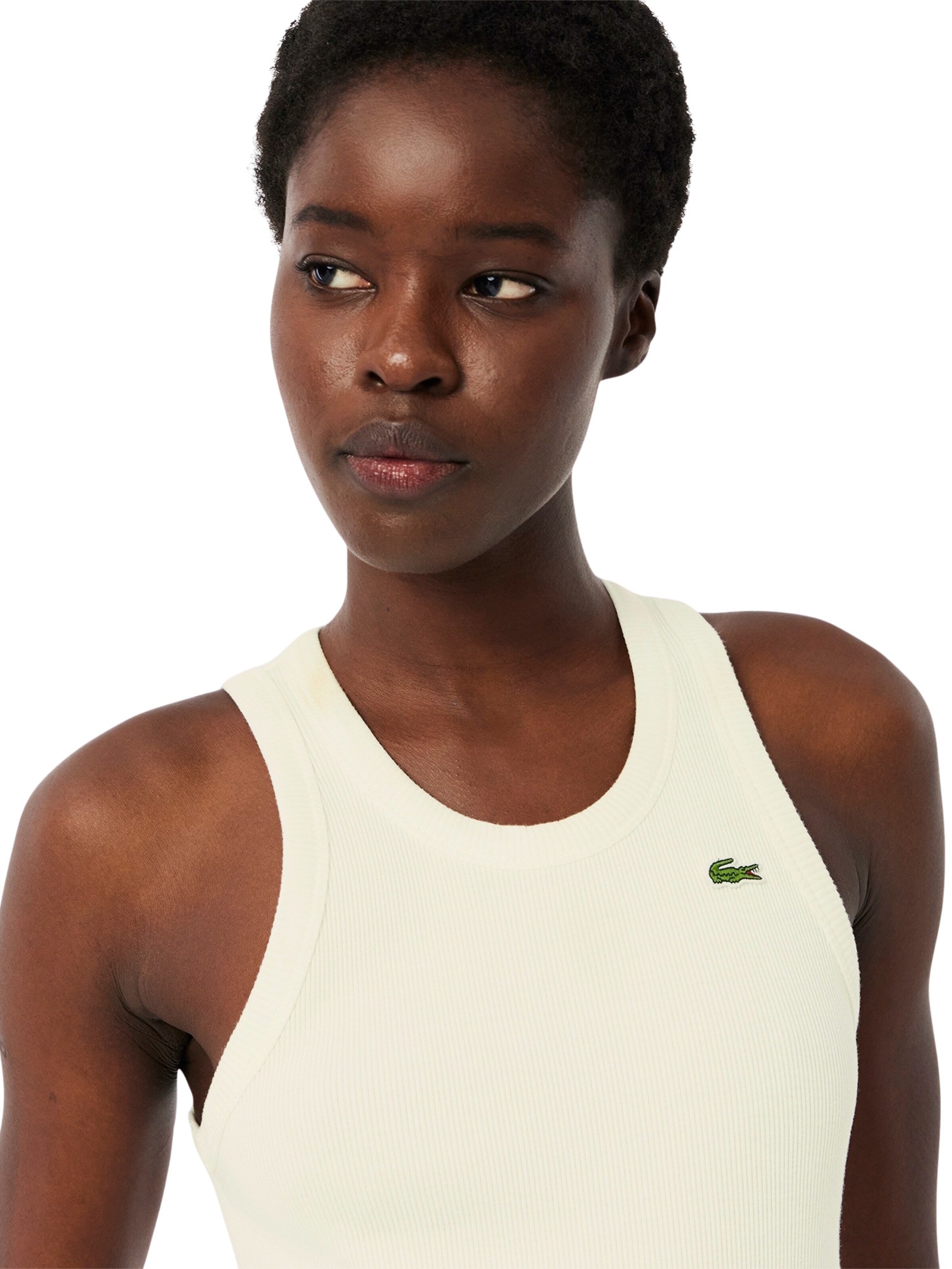 LACOSTE Top – bílá