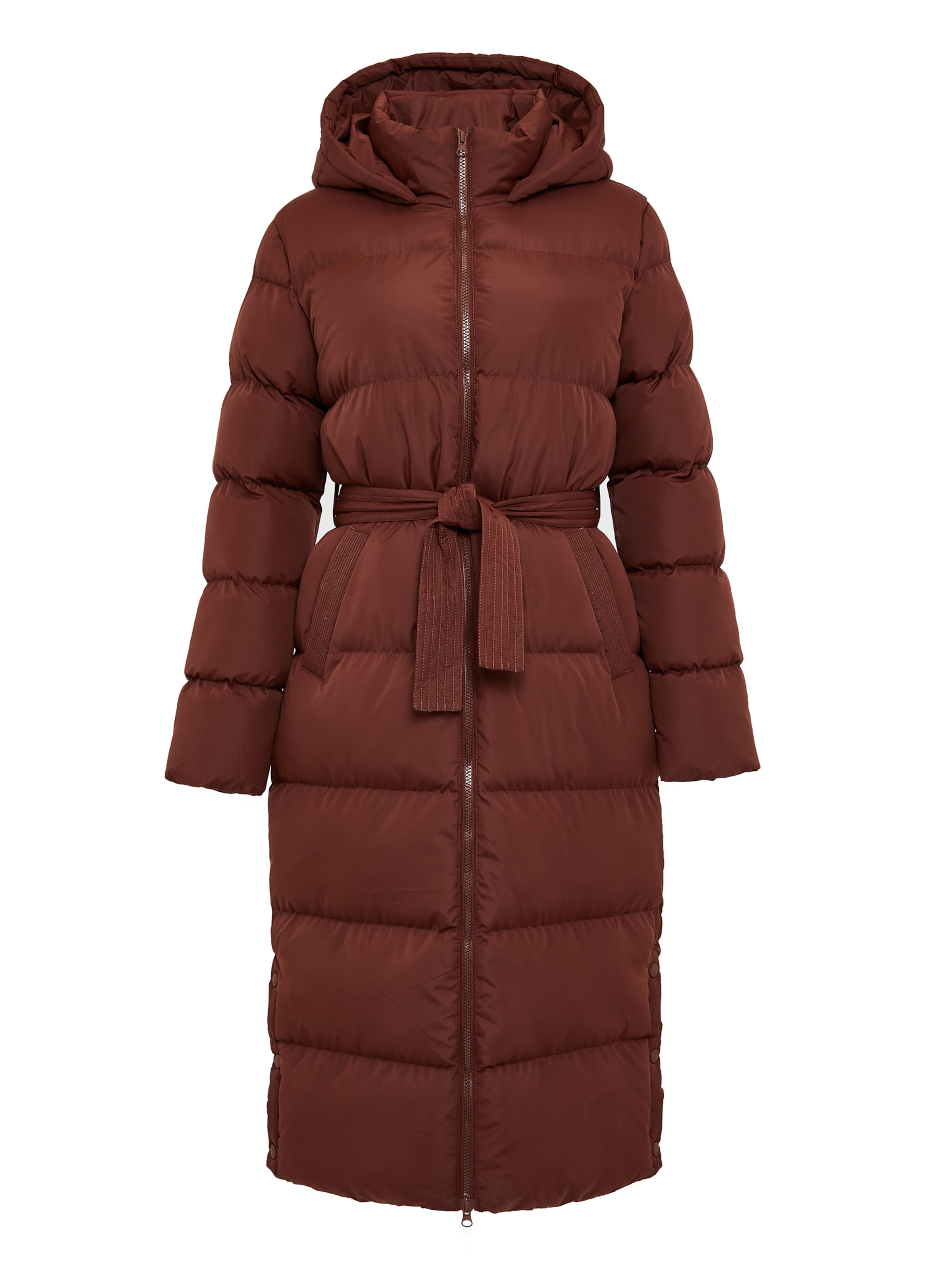 Threadbare Mantel 'Addison' in Braun: Vorderseite