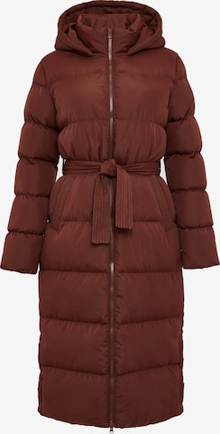 Threadbare Winter Coat 'Addison' in Brown: front