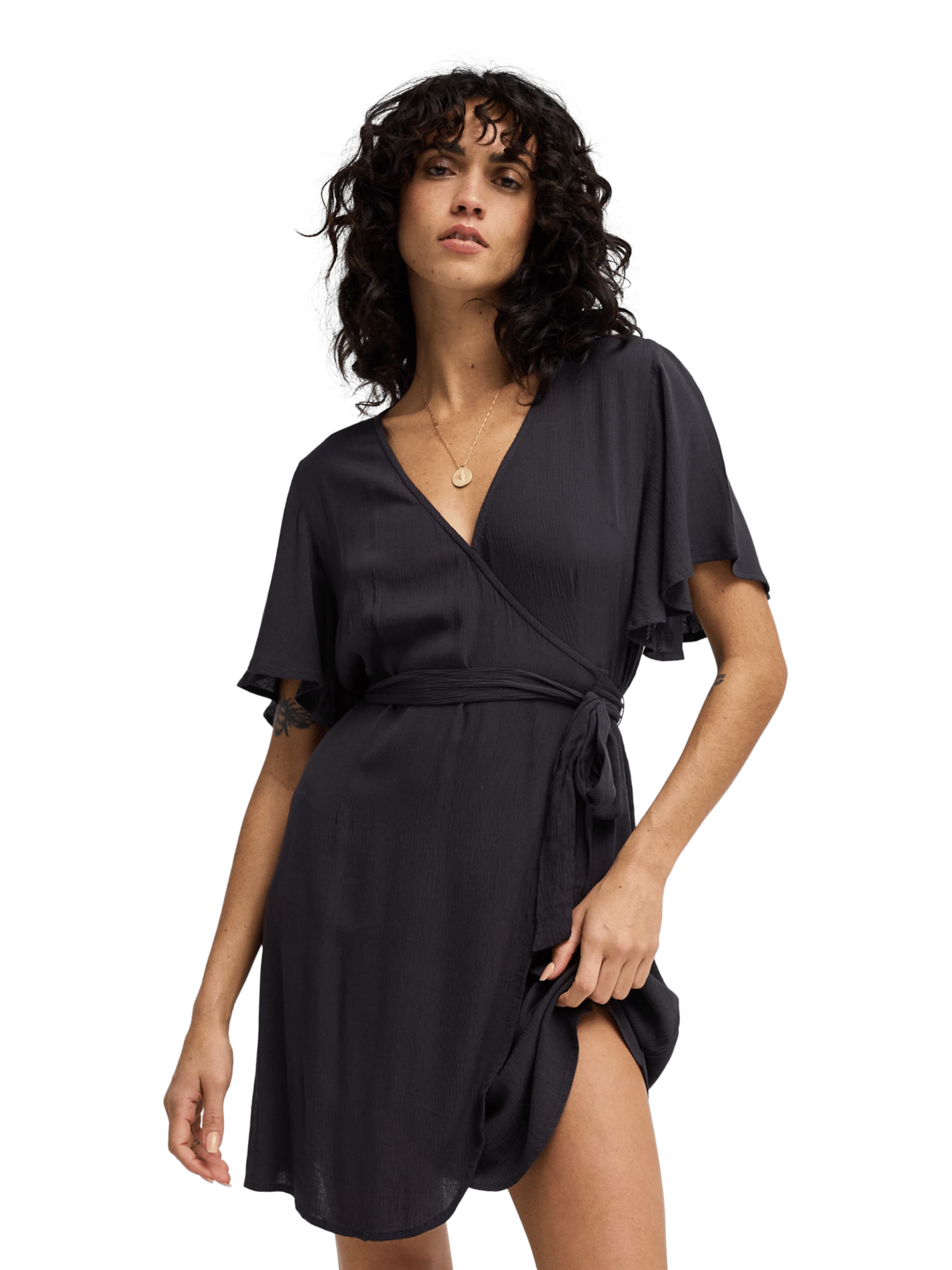 BILLABONG Dress in Black: front
