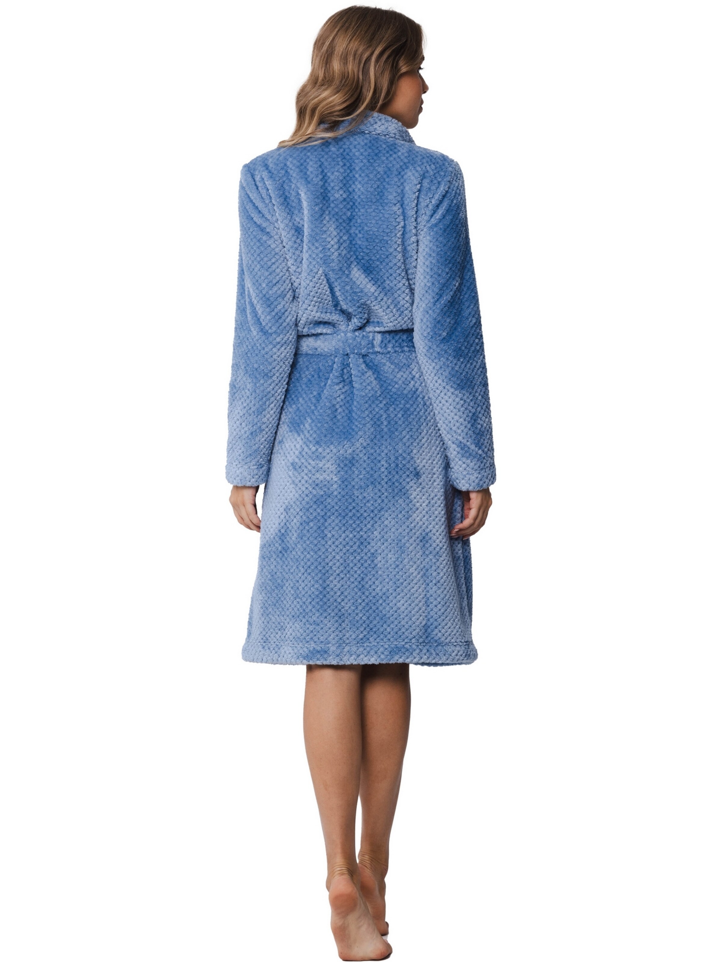 Pastunette Ochtendjas 'Nightflowers' in Blauw